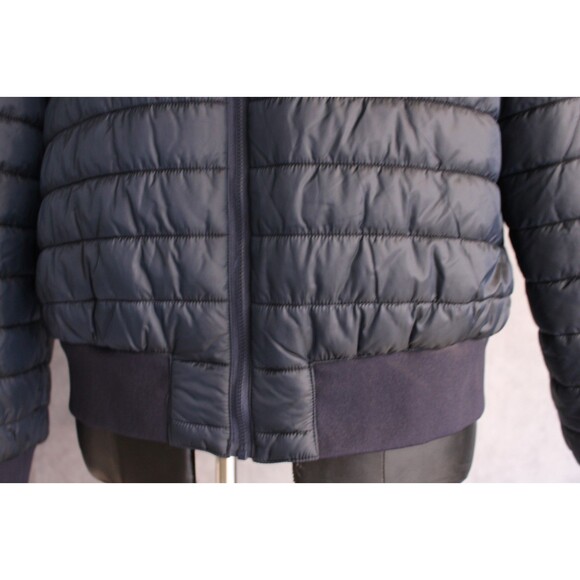 J. Linderderg Women's Reversible Puffer Jacket Size Large Navy Blue - Picture 3 of 12